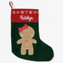 Search for gingerbread christmas stockings Green