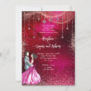 Search for pink glitter wedding invitations Rose gold