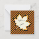 Search for welcome note cards Autumn