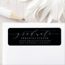 Search for silver graduation return address labels Elegant