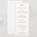 Search for gold border wedding menus Modern