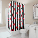 Search for black white and red shower curtains Circles