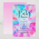 Search for pink and teal baby shower invitations Watercolor