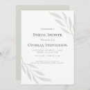 Search for olive branch bridal shower invitations Foliage