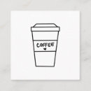 Search for coffee business cards Minimalist