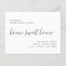 Search for new home postcards Calligraphy