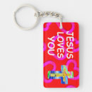 Search for christian heart key rings Cross