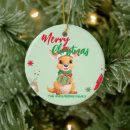 Search for kangaroo christmas tree decorations Santa