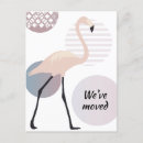 Search for flamingo moving announcement cards Change of address