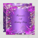 Search for pink purple silver birthday invitations Party