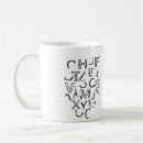 Search for alphabet design mugs Black