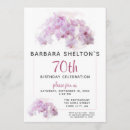 Search for orchid birthday invitations Seventieth