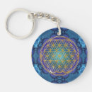 Search for flower symbolism key rings Fleur de vie