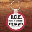 Search for in case of emergency key rings Medical