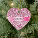 Search for snow leopard christmas tree decorations Girly