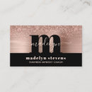 Search for rose gold metal business cards Glam