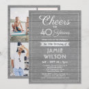 Search for rustic wood birthday invitations Adult birthday party