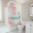 Search for tropical shower curtains Pastel