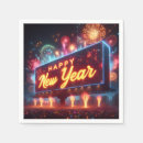 Search for new year napkins Fireworks