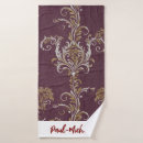 Search for burgundy and gold bath towels Floral