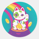 Search for cute maneki neko stickers Lucky