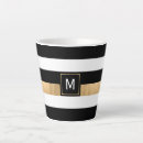 Search for gold and white stripes mugs Modern