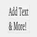 Search for add your own text blankets Custom