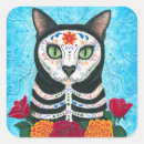 Search for dead cat stickers Sugar skull