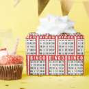 Search for bingo wrapping paper Red
