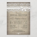 Search for linen bridal shower invitations Burlap
