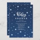 Search for starry night baby shower invitations Blue