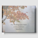 Search for autumn leaves wedding guest books Elegant