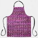 Search for purple striped aprons Red