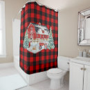 Search for christmas plaid shower curtains Red