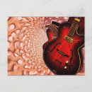 Search for red guitar postcards Guitarist