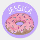 Search for pink doughnut with sprinkles stickers Frosted