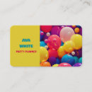 Search for party business cards Balloon