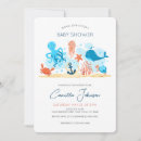 Search for aquatic baby shower invitations Under the sea