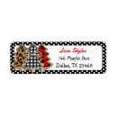 Search for buffalo return address labels Chequered