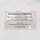 Search for cabinetry business cards Remodeling