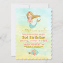 Search for mermaid 3rd birthday invitations Fish