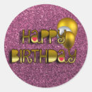 Search for gold happy birthday stickers Trendy