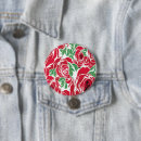 Search for red rose round badges Elegant floral design