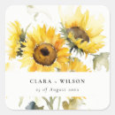 Search for rustic sunflowers wedding stickers Botanical