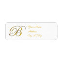 Search for initial b return address labels Initials