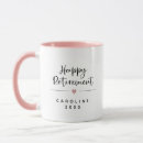 Search for happy retirement mugs Modern