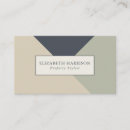 Search for geometric business cards Green