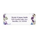 Search for lilac flower return address labels Rustic