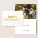 Search for gold script christmas cards Vintage