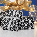 Search for black and white santa wrapping paper Unique